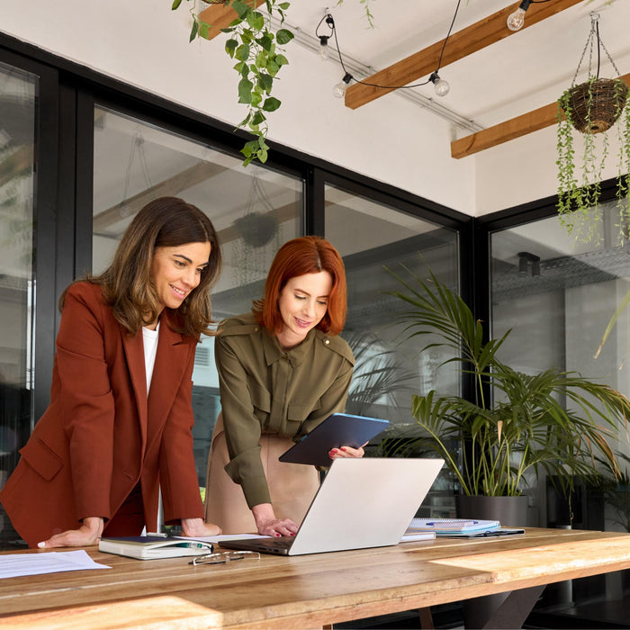 Green office ideas in displayed in a modern office