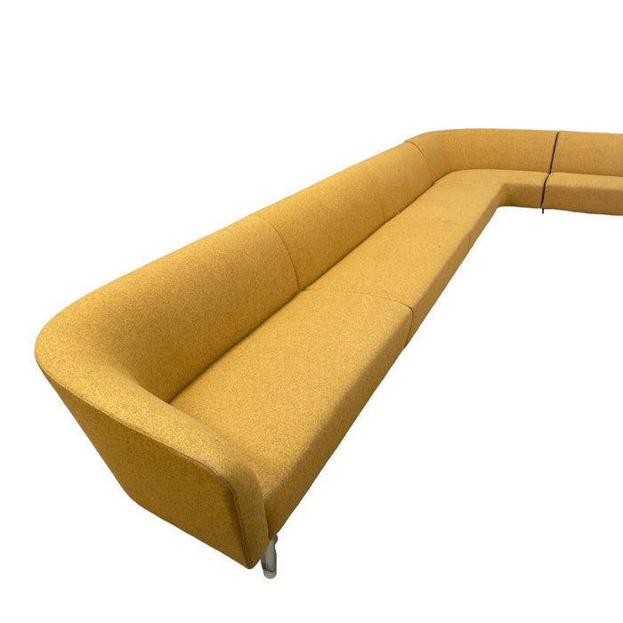 Refurbished Arper 'Loop' Modular Sofa in Yellow