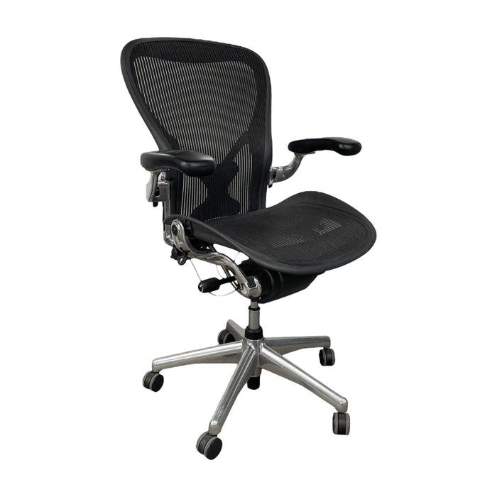 Refurbished Herman Miller Aeron - Classic Mesh with Chrome Base - Fully Loaded - MK2 - Size C