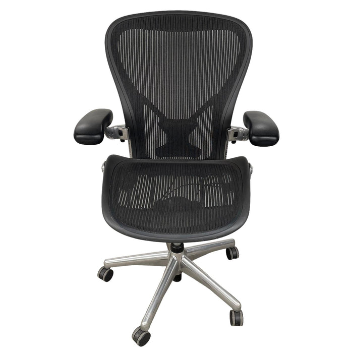 Refurbished Herman Miller Aeron - Classic Mesh with Chrome Base - Fully Loaded - MK2 - Size C