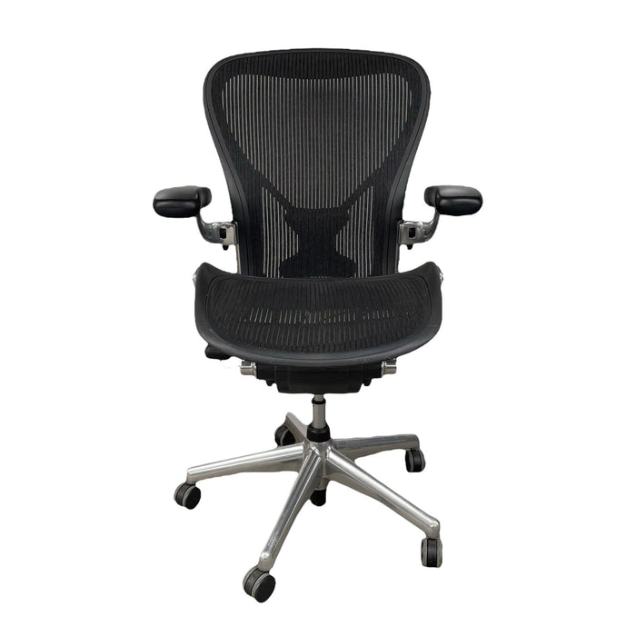 Refurbished Herman Miller Aeron - Classic Mesh with Chrome Base - Fully Loaded - MK2 - Size C