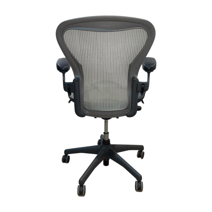 Refurbished Herman Miller Aeron in Mineral Mesh & Graphite Base - Fully Loaded - MK2 - Size B