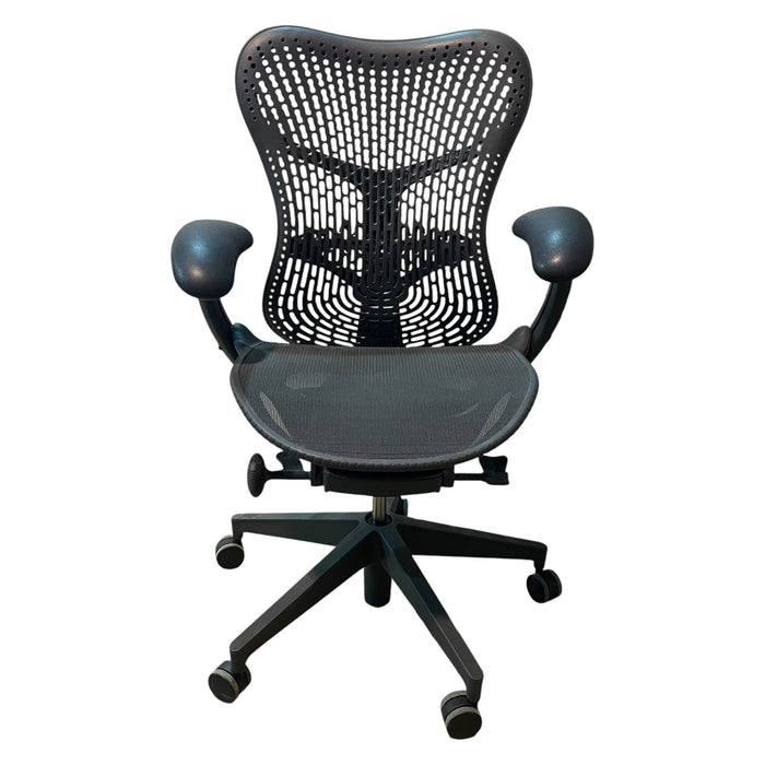 Refurbished Herman Miller Fully Loaded Mirra Office Chair - Graphite