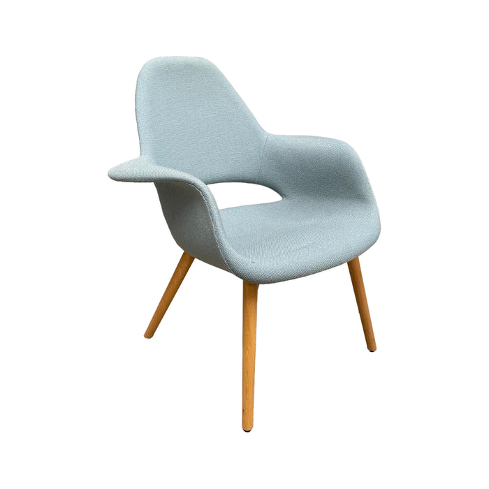 Refurbished Organic Chair in Mint/Ivory
