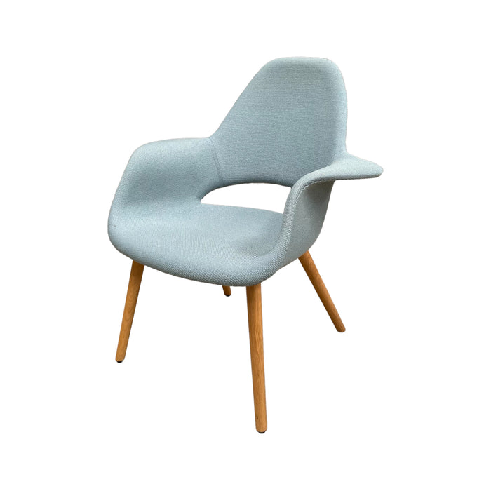 Refurbished Organic Chair in Mint/Ivory