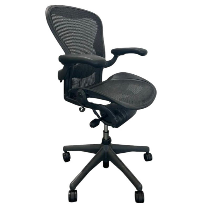 Refurbished Herman Miller Aeron - Size B - Black - Fully Loaded - MK2